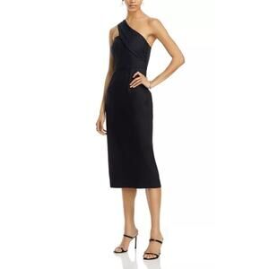 MILLY Asymmetrical Sheath women’s black Dress size 4